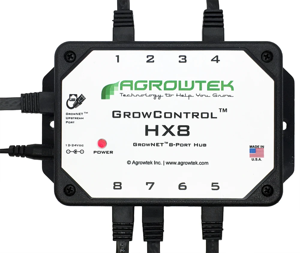Agrowtek HX8 GrowNET 8-Port Device Hub
