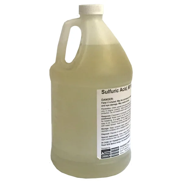 AP Sulfuric Acid 66 Baume 93% 1Gl sold by case only