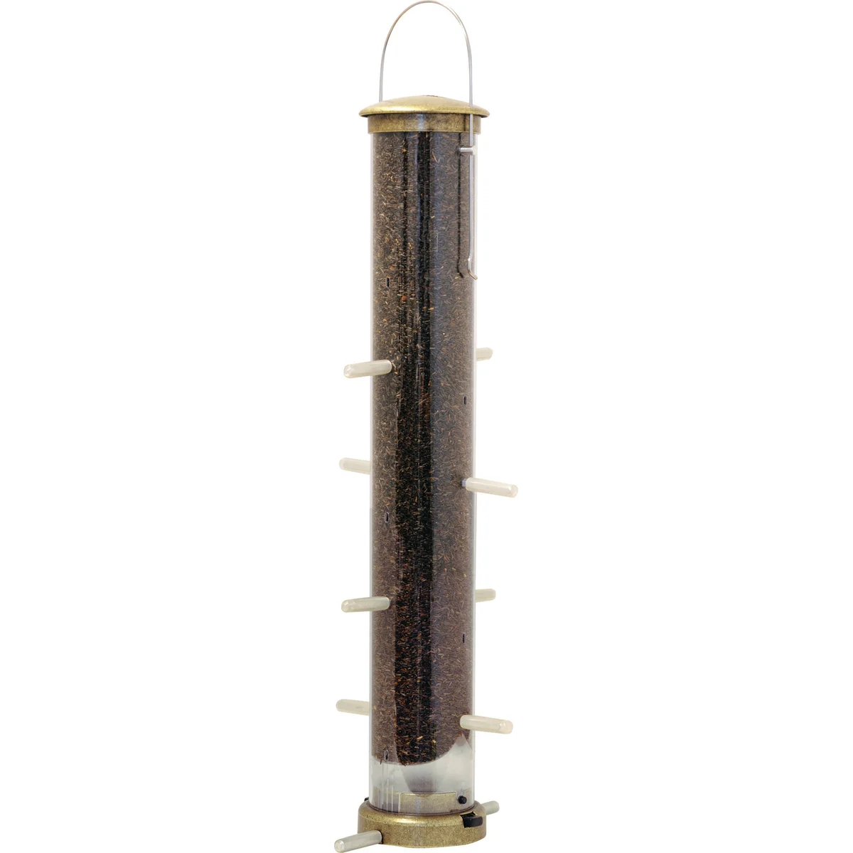 Aspects Antique Brass Thistle Tube Feeder Quick Clean - Image 4