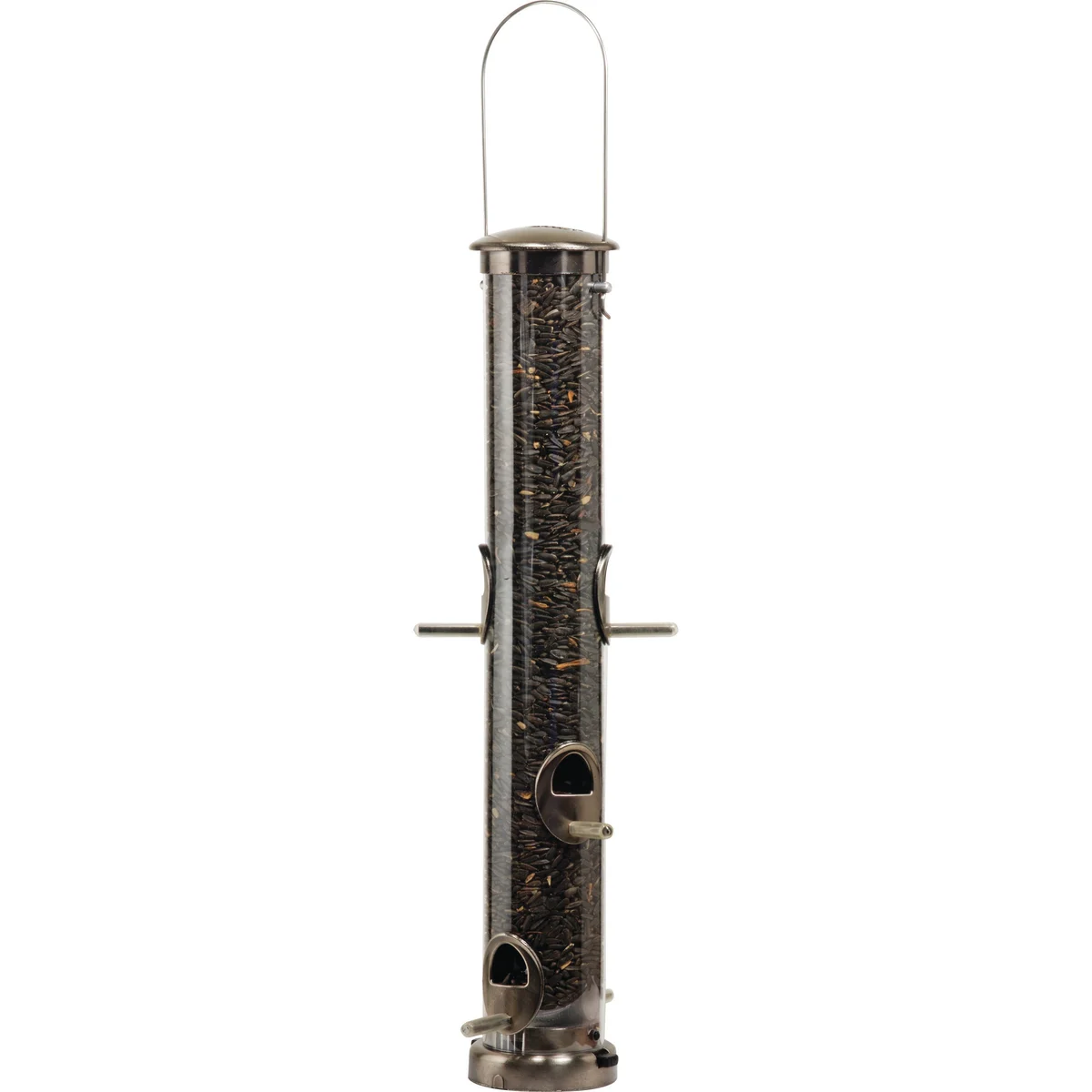 Aspects Brushed Nickel Seed Tube Feeder Quick Clean - Image 3