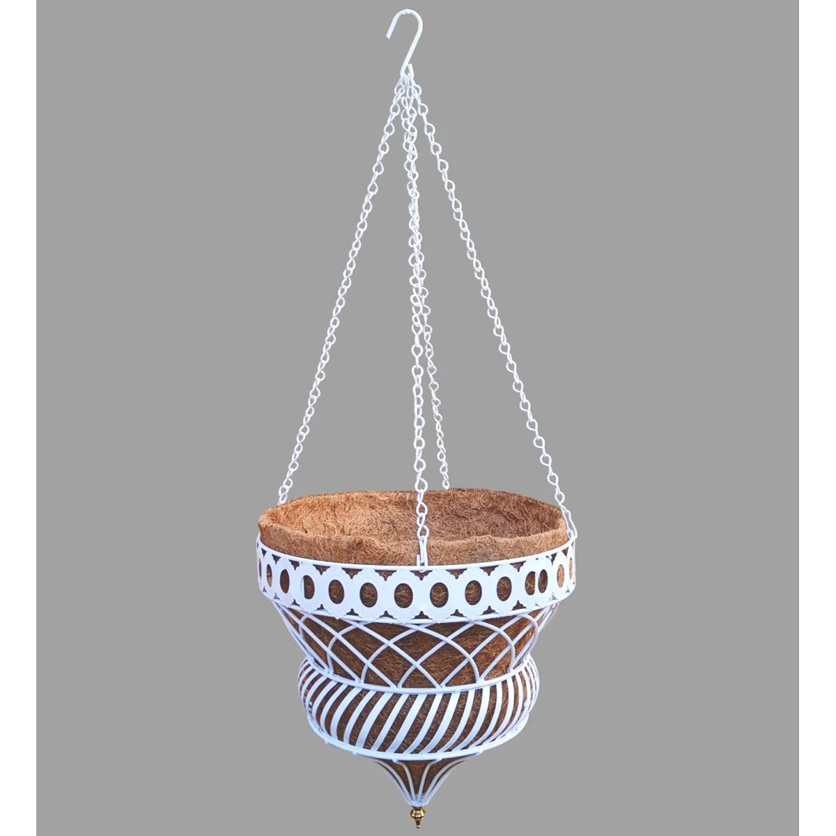 Austram Queen Anne Parasol Hanging Planter White - Image 2