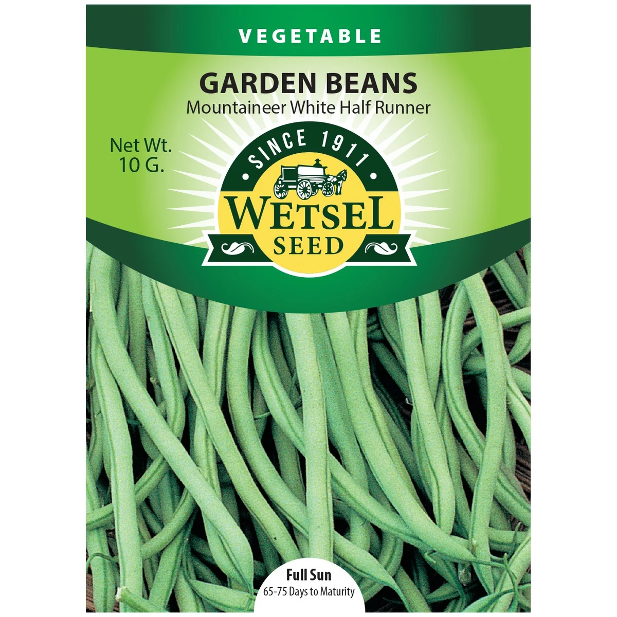 Beans, Mountaineer White Half Runner - Image 2