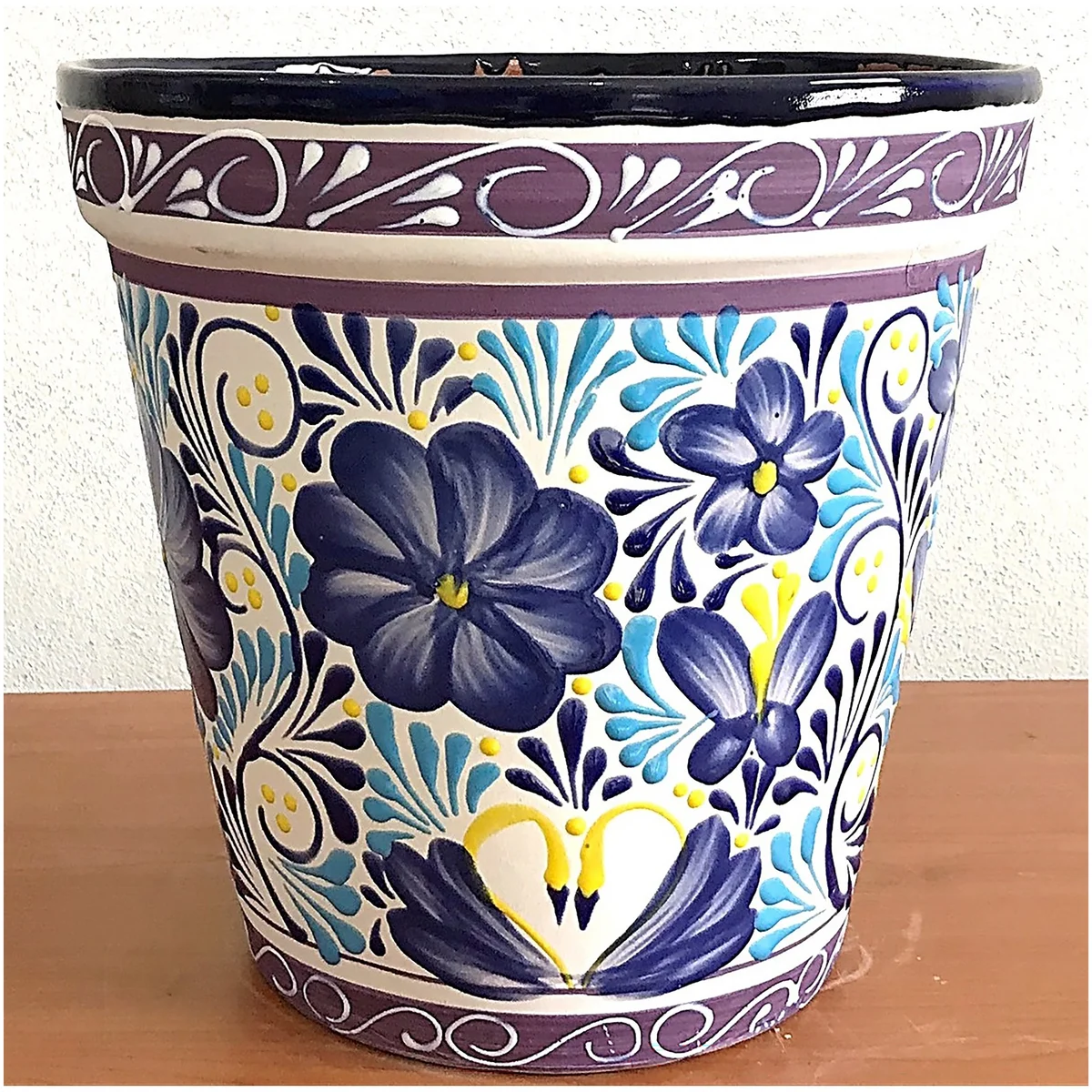 Bella Flower Pot Blue - Image 3