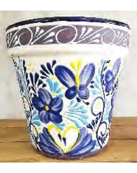 Bella Flower Pot Blue - Image 2