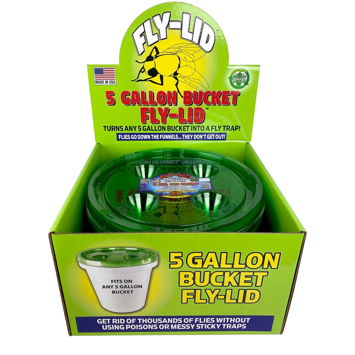 Billy Bob Fly Lid Fly Trap Bucket Counter Display - Image 2