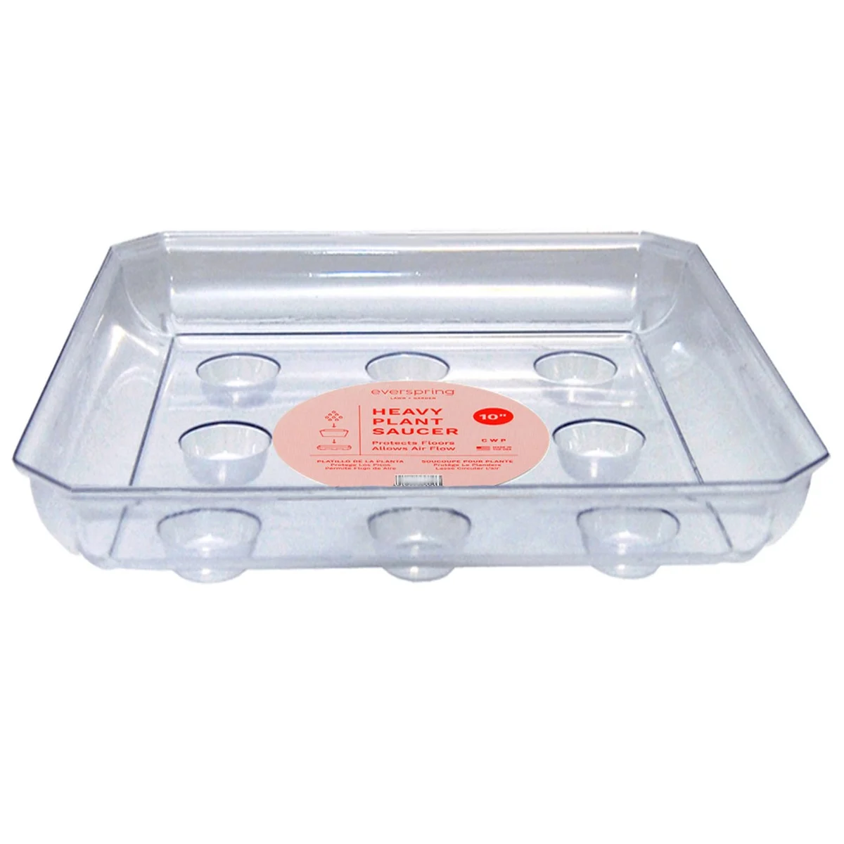 CWP Square Carpet Saver Heavy Footed Saucer - Image 3