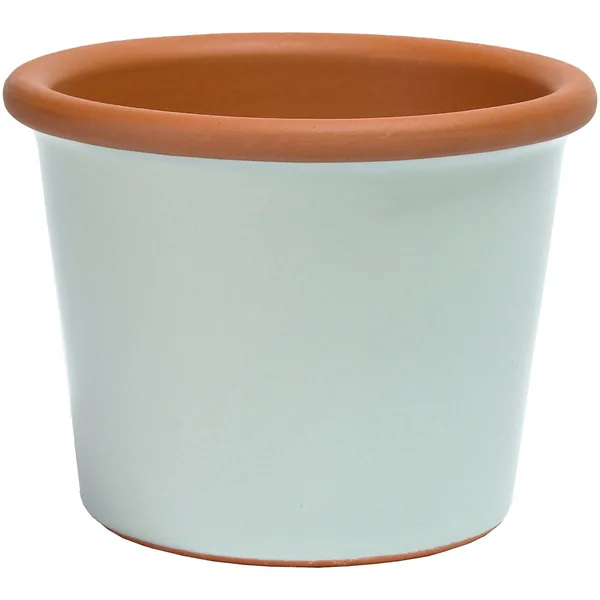 Deroma 3.39" Glazed Cylinder Flower Pot Zephyr