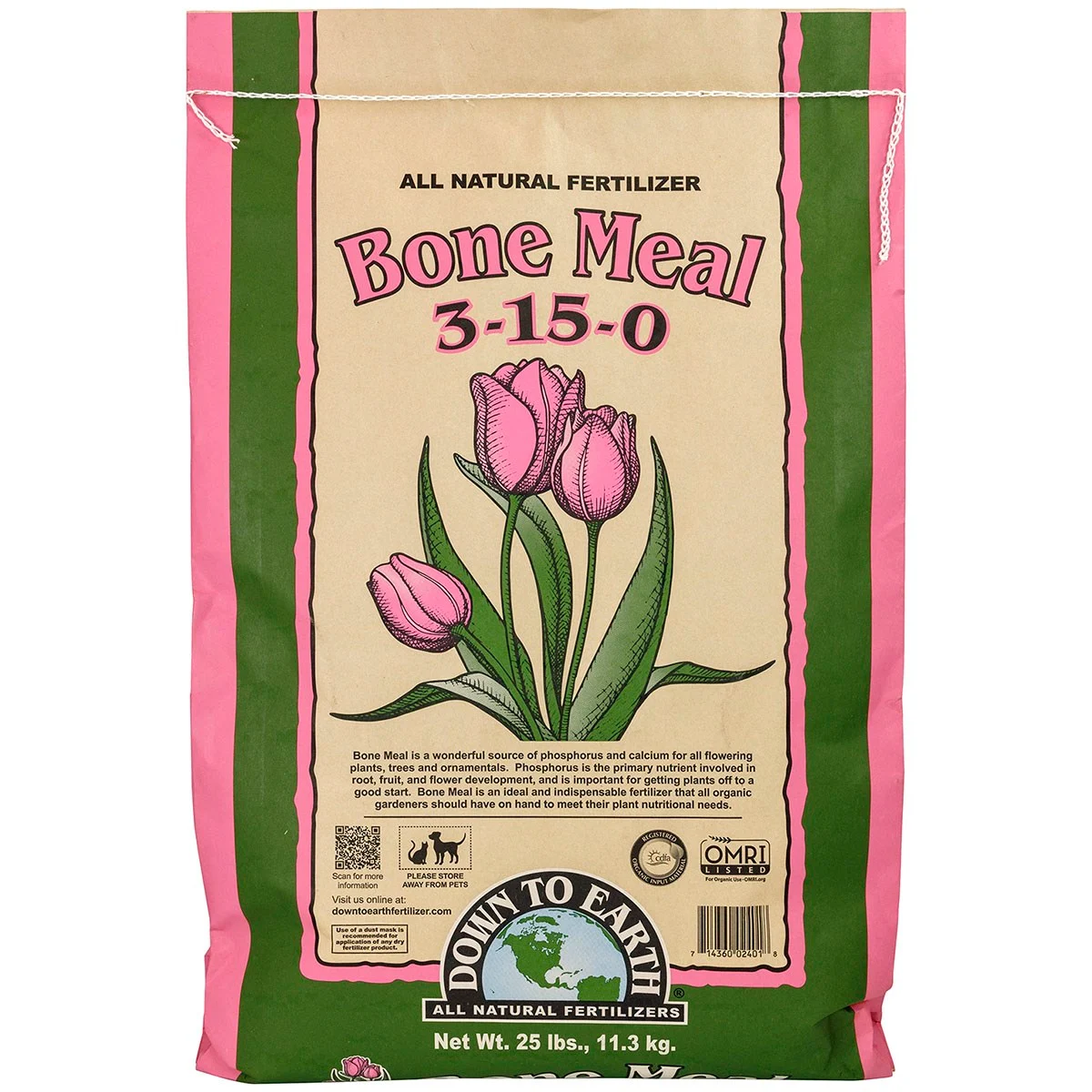 Down to Earth Fertilizer Bone Meal 3-15-0 OMRI - Image 2