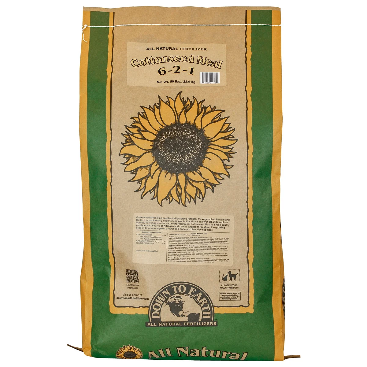 Down to Earth Fertilizer Cottonseed Meal 6-2-1 - Image 4