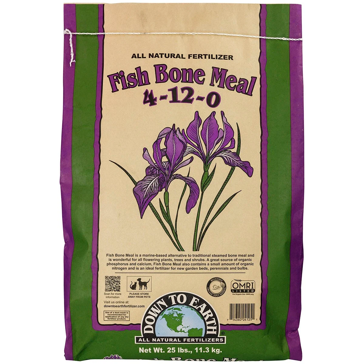 Down to Earth Fertilizer Fish Bone Meal 4-12-0 OMRI - Image 3