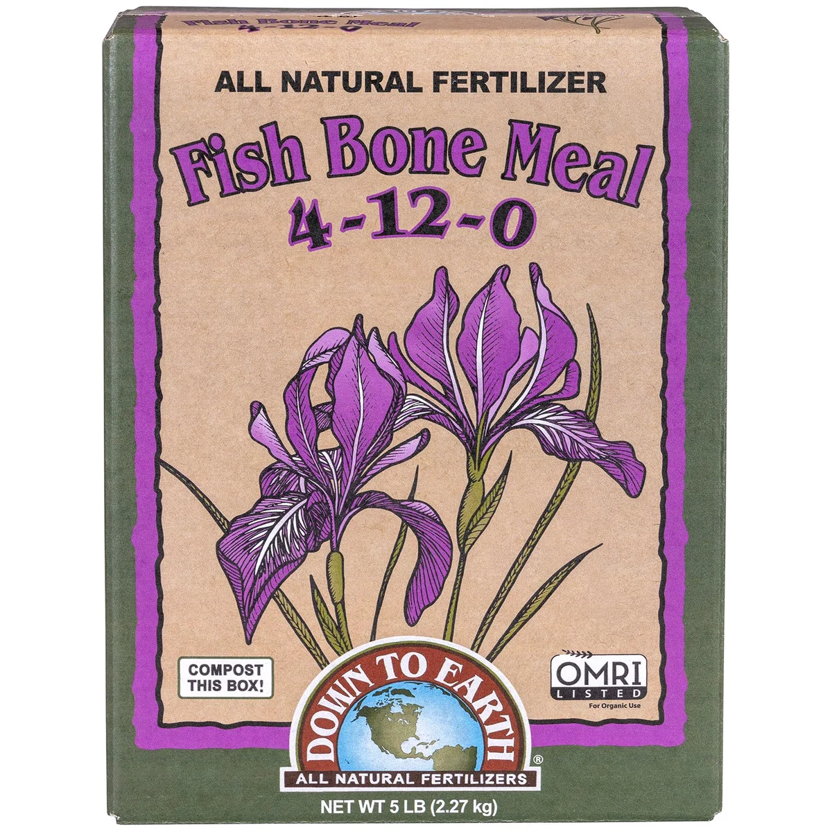 Down to Earth Fertilizer Fish Bone Meal 4-12-0 OMRI - Image 2