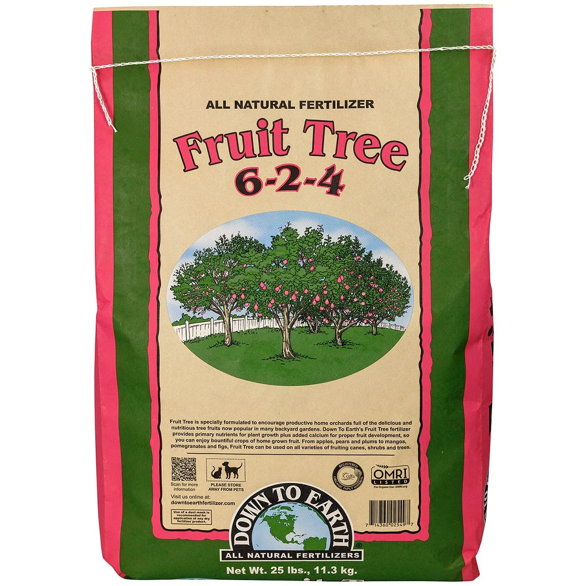 Down to Earth Fertilizer Fruit Tree 6-2-4 OMRI - Image 2