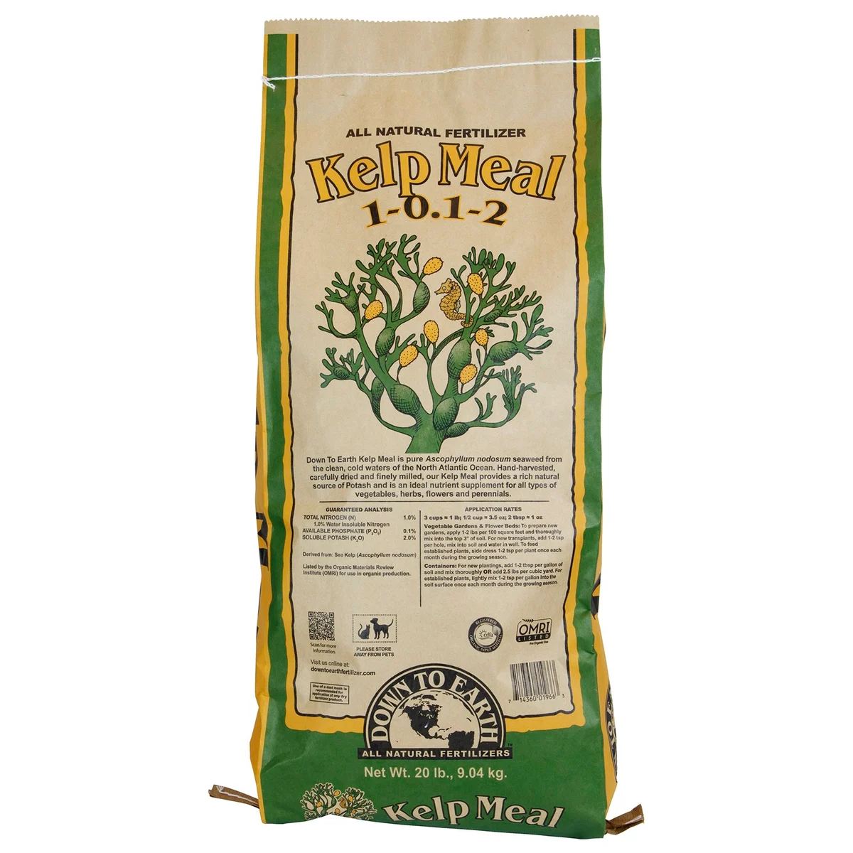 Down to Earth Fertilizer Kelp Meal 1-0.1-2 OMRI - Image 2
