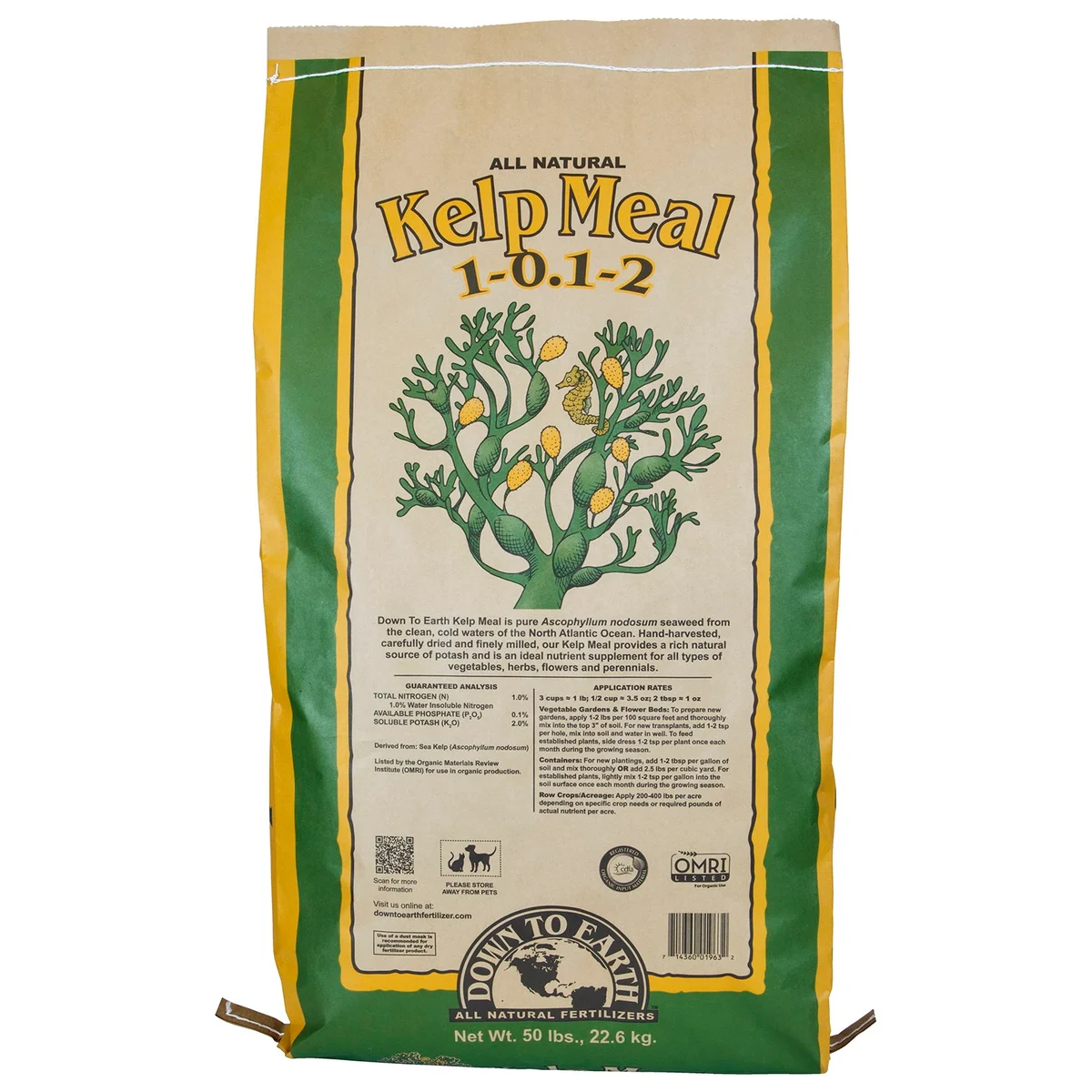 Down to Earth Fertilizer Kelp Meal 1-0.1-2 OMRI - Image 3