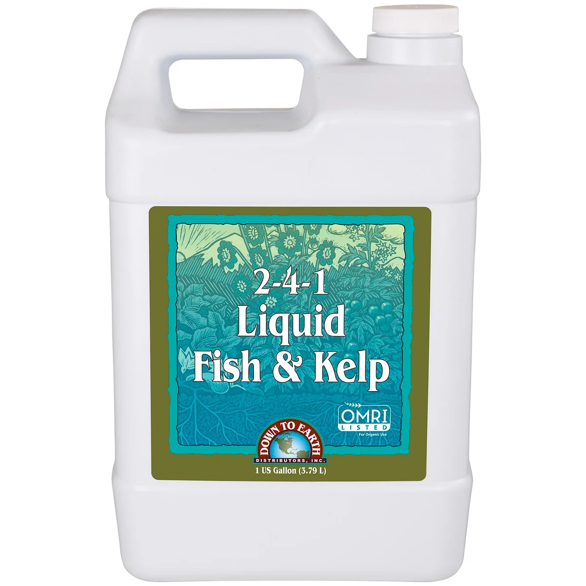 Down to Earth Fertilizer Liquid Fish & Kelp 2-4-1 OMRI - Image 2