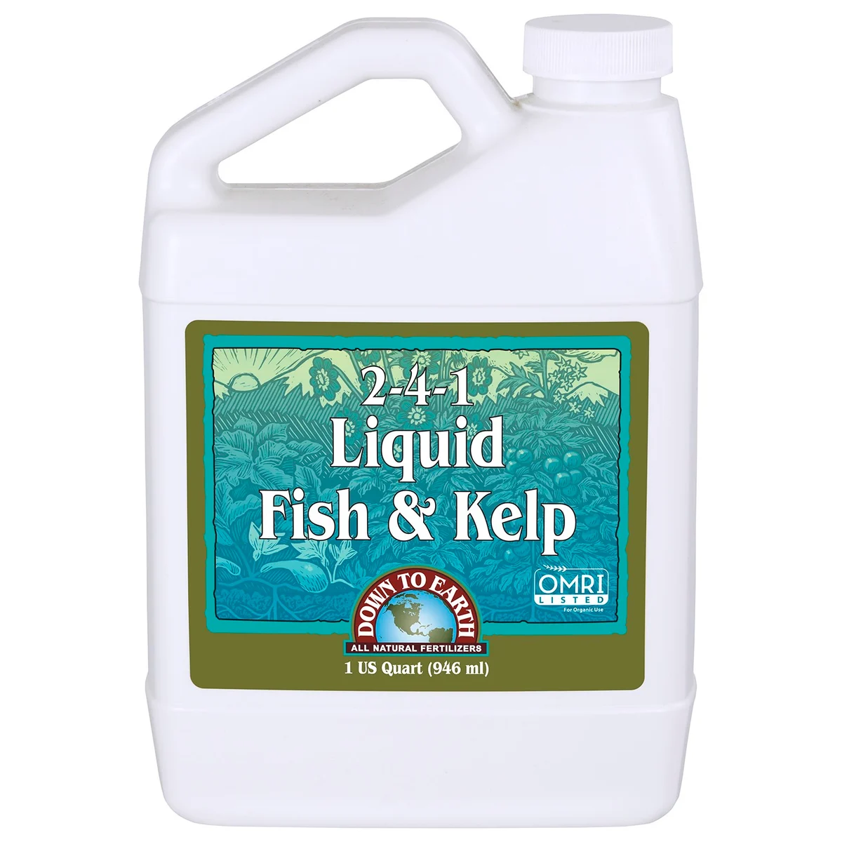 Down to Earth Fertilizer Liquid Fish & Kelp 2-4-1 OMRI - Image 3