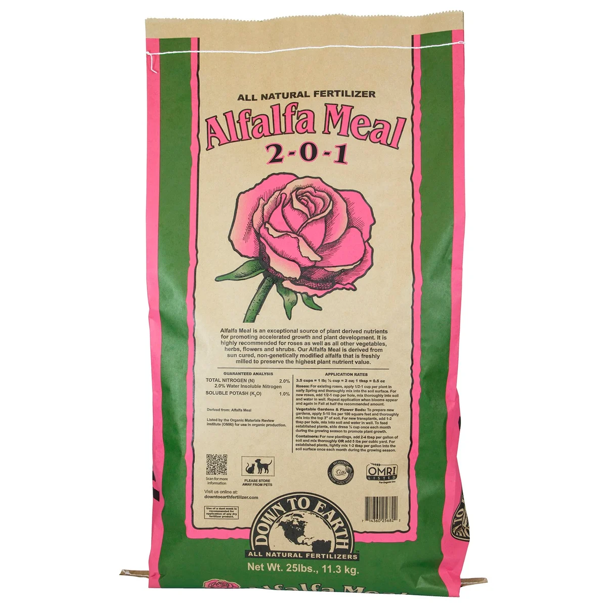 Down to Earth Fertilizer Mini Alfalfa Meal 2-0-1 OMRI - Image 2