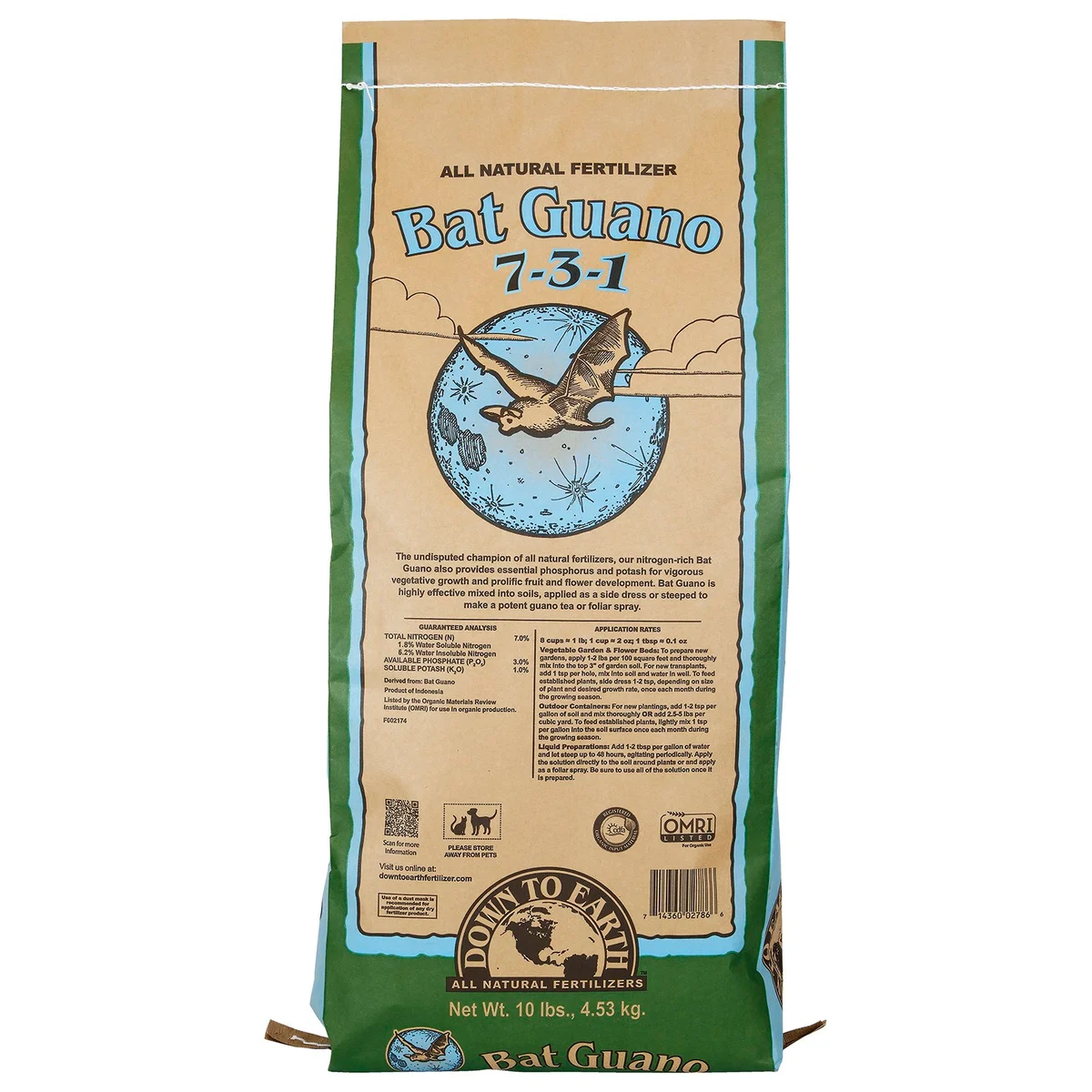Down to Earth Fertilizer Mini Bat Guano 7-3-1 OMRI - Image 2