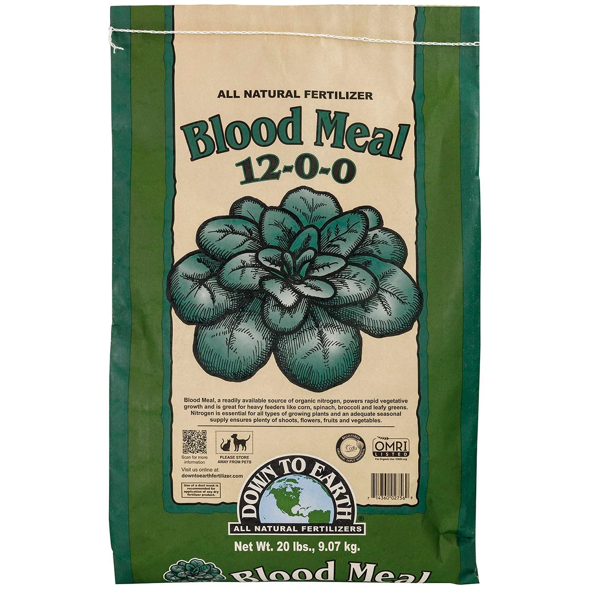 Down to Earth Fertilizer Mini Blood Meal 12-0-0 OMRI - Image 2