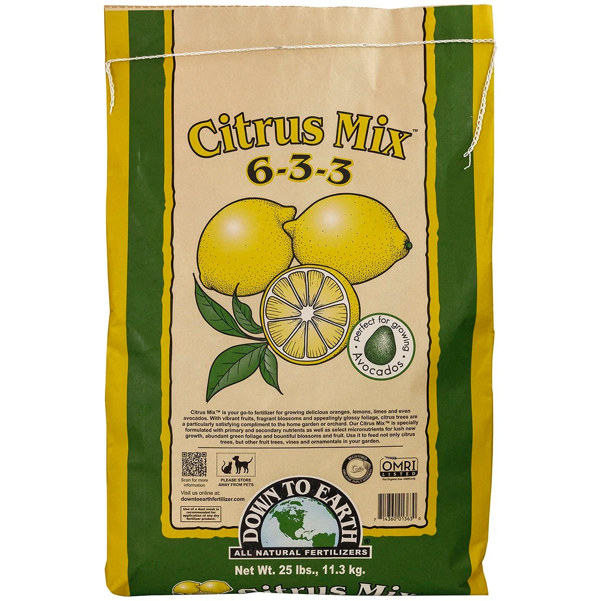 Down to Earth Fertilizer Mini Citrus Mix 6-3-3 OMRI - Image 2