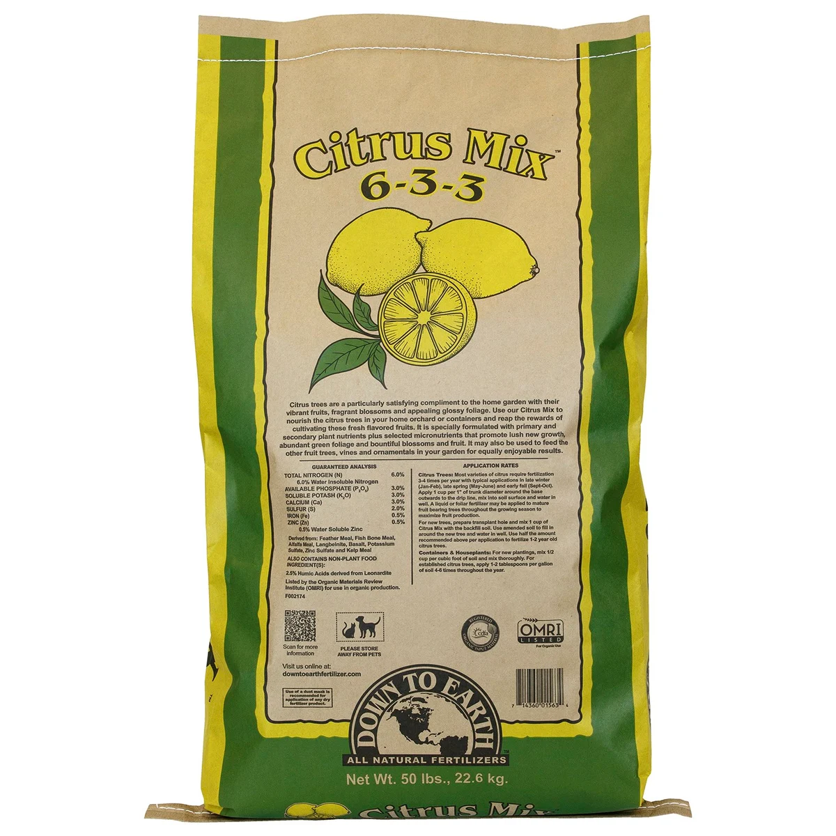 Down to Earth Fertilizer Mini Citrus Mix 6-3-3 OMRI - Image 4