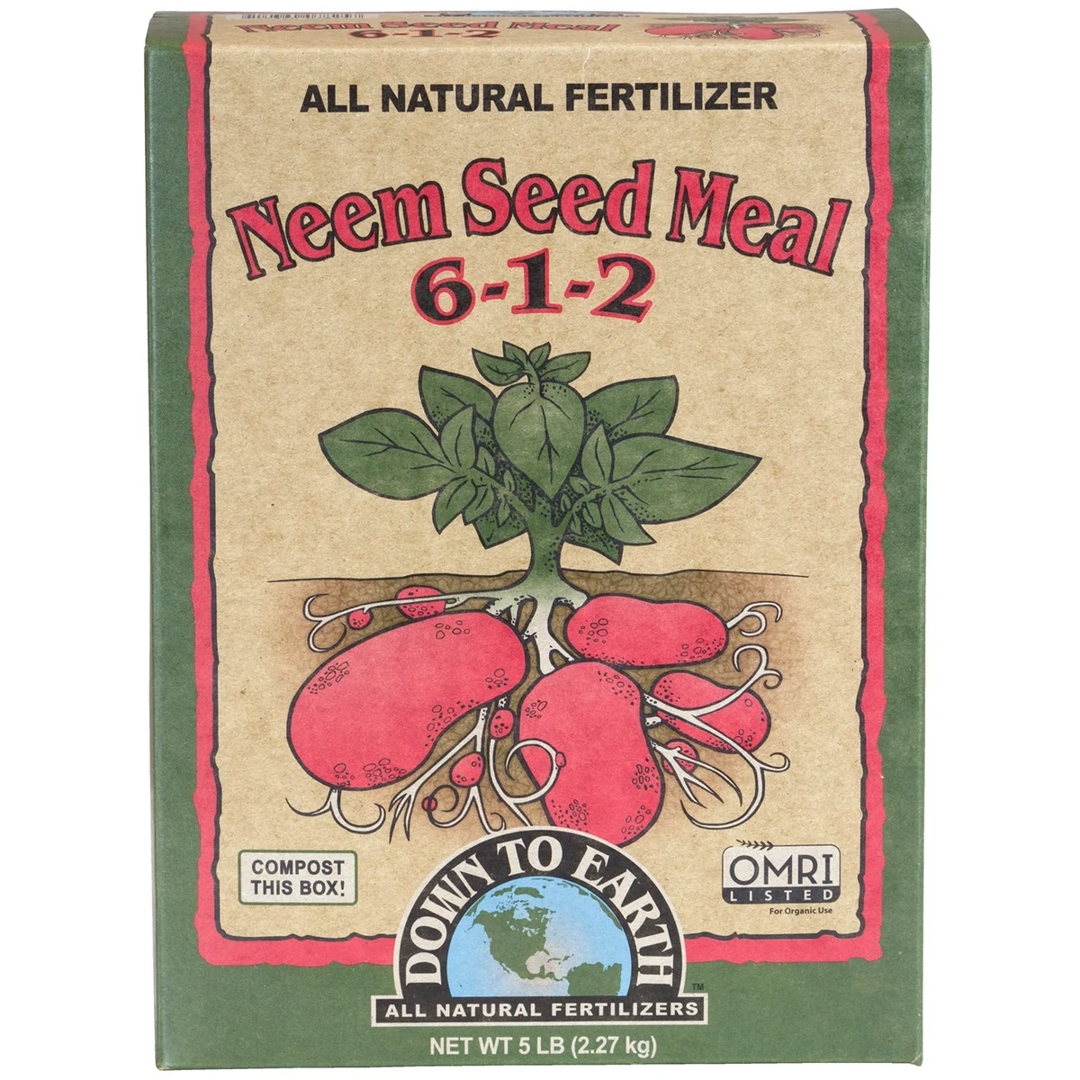 Down to Earth Fertilizer Neem Seed Meal 6-1-2 OMRI - Image 2