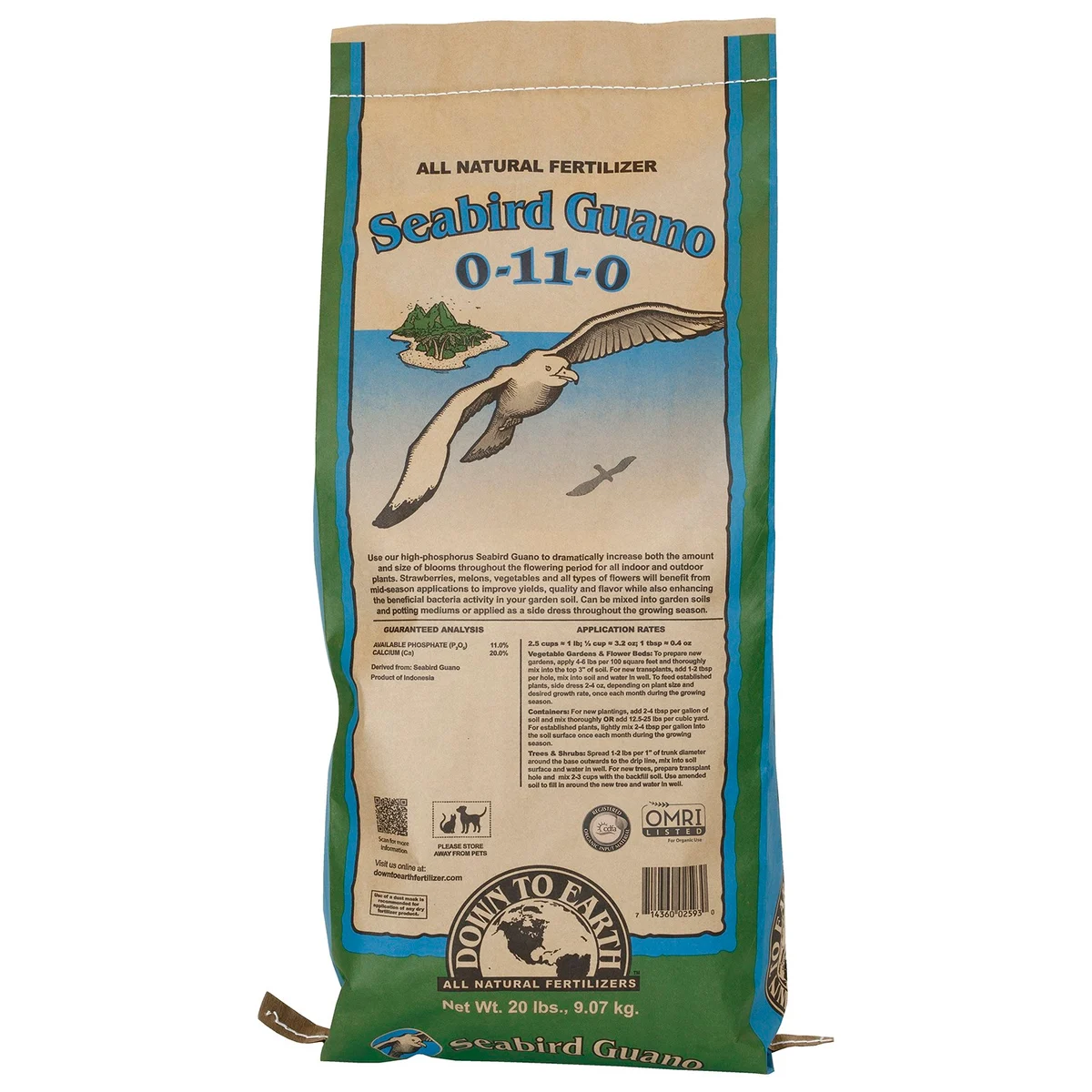 Down to Earth Fertilizer Seabird Guano 0-11-0 OMRI - Image 2
