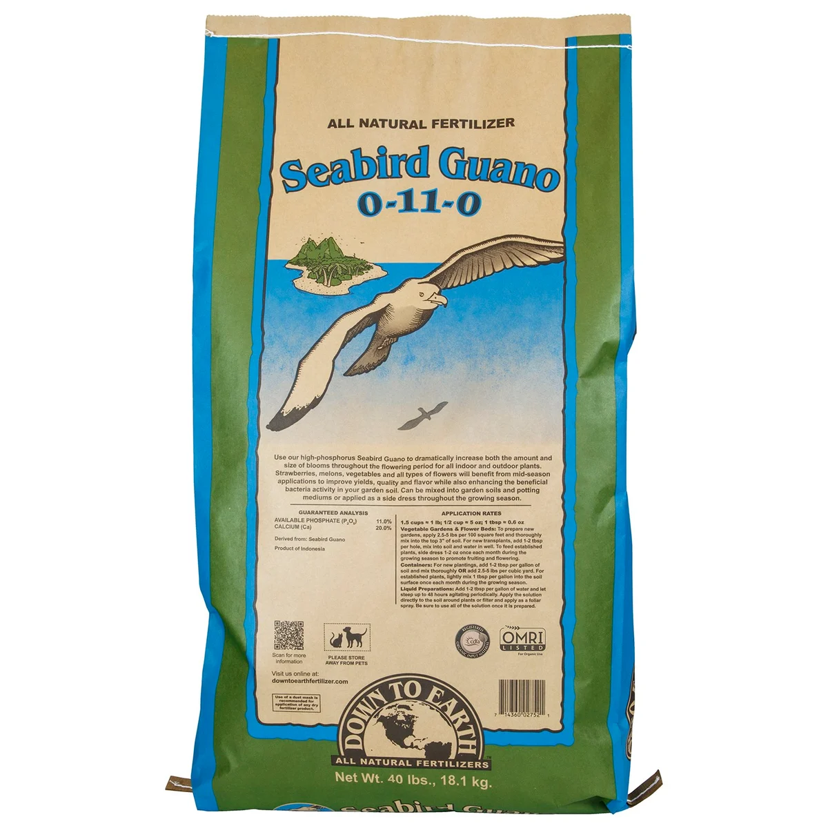 Down to Earth Fertilizer Seabird Guano 0-11-0 OMRI - Image 4