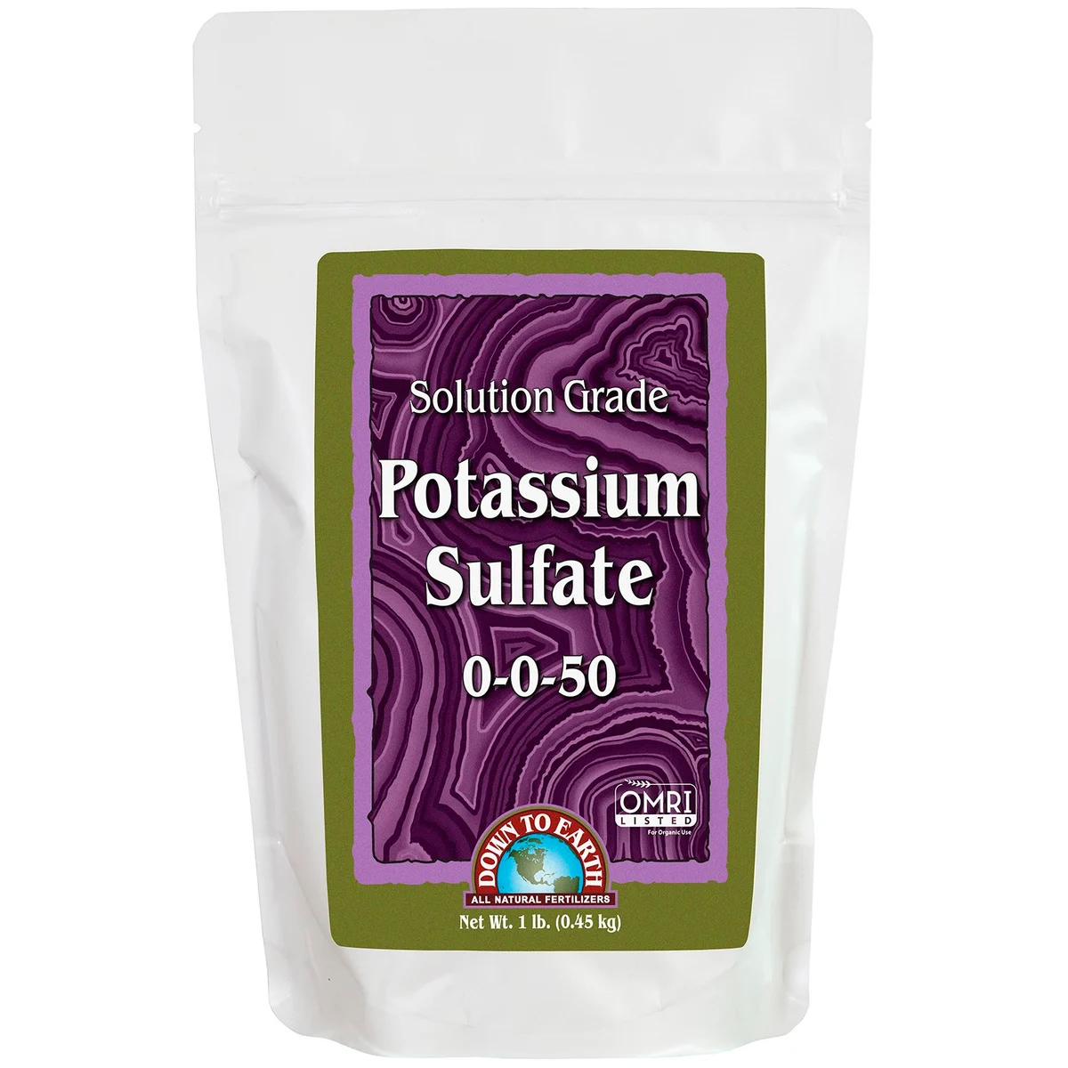 Down to Earth Fertilizer Solution Grade Potass Sulfate 0-0-50 OMRI - Image 2