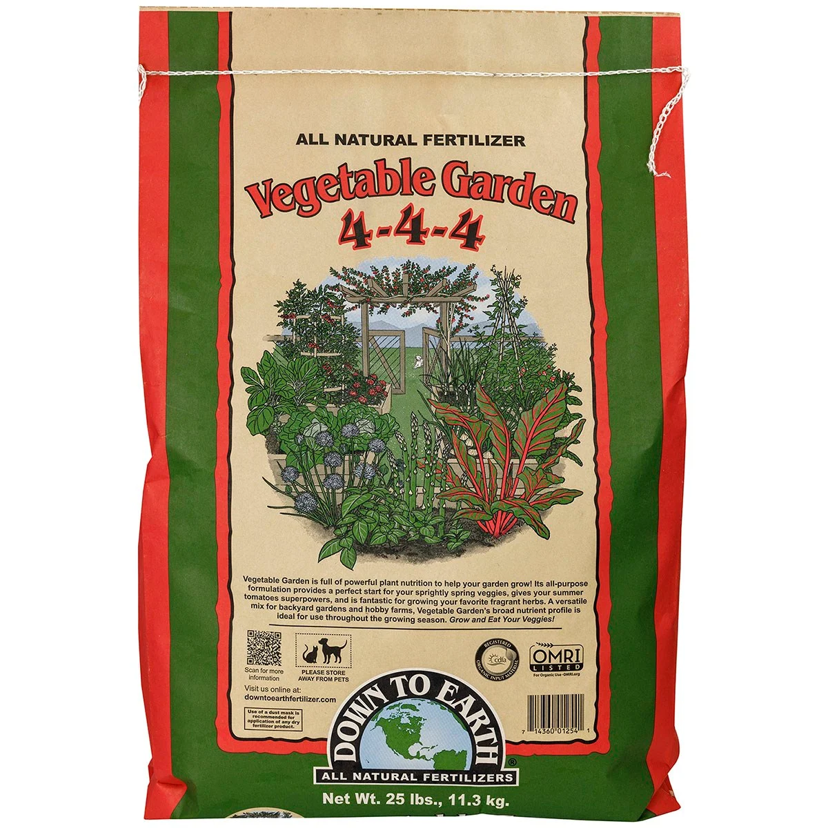Down to Earth Fertilizer Vegetable Garden 4-4-4 OMRI - Image 3