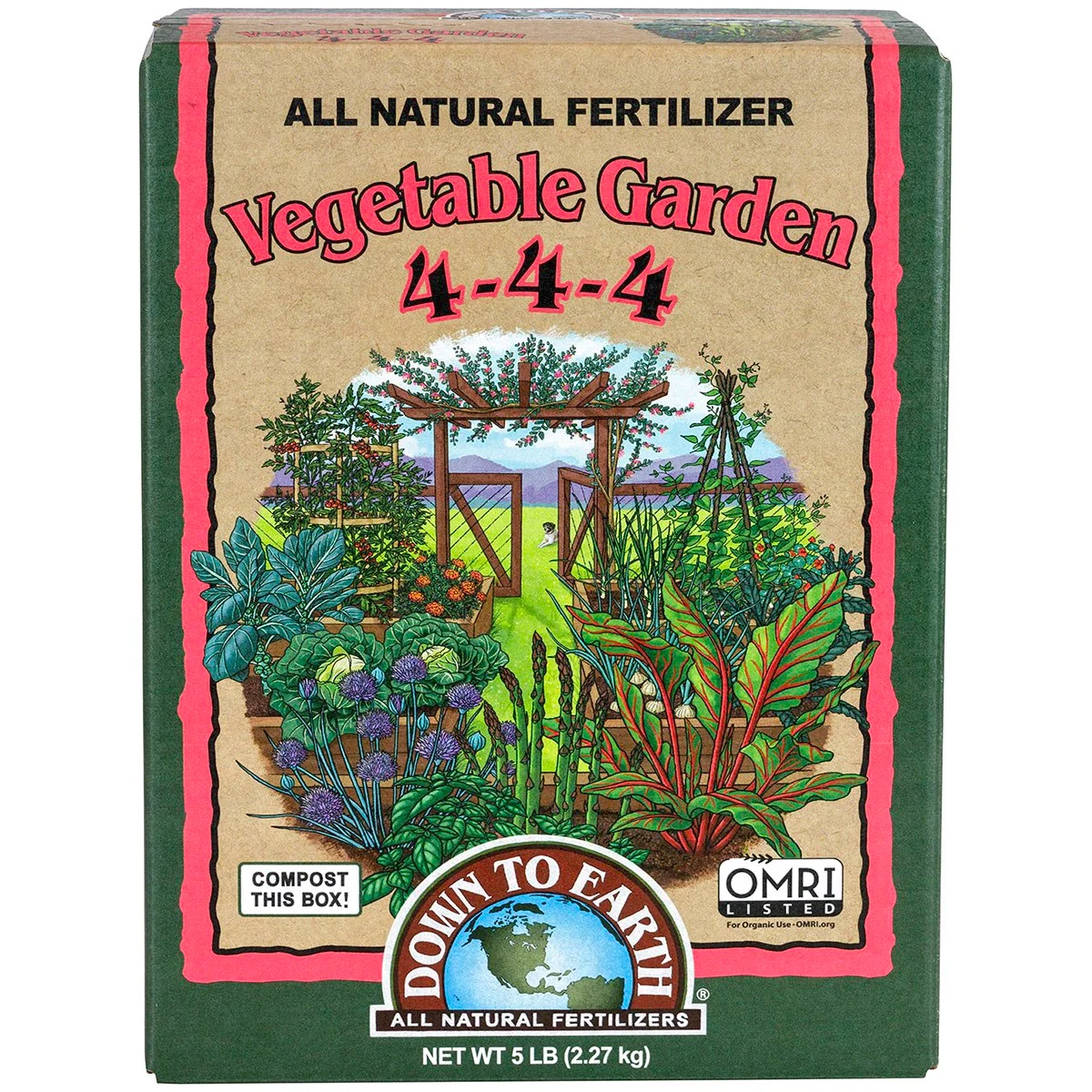 Down to Earth Fertilizer Vegetable Garden 4-4-4 OMRI - Image 2