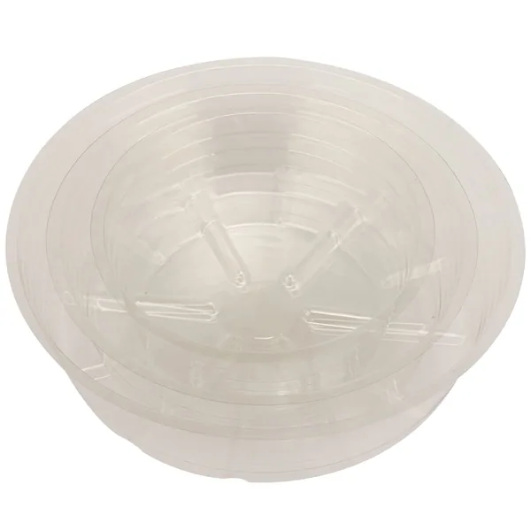 Gardener Select Deep Dish Clear Plastic Saucer