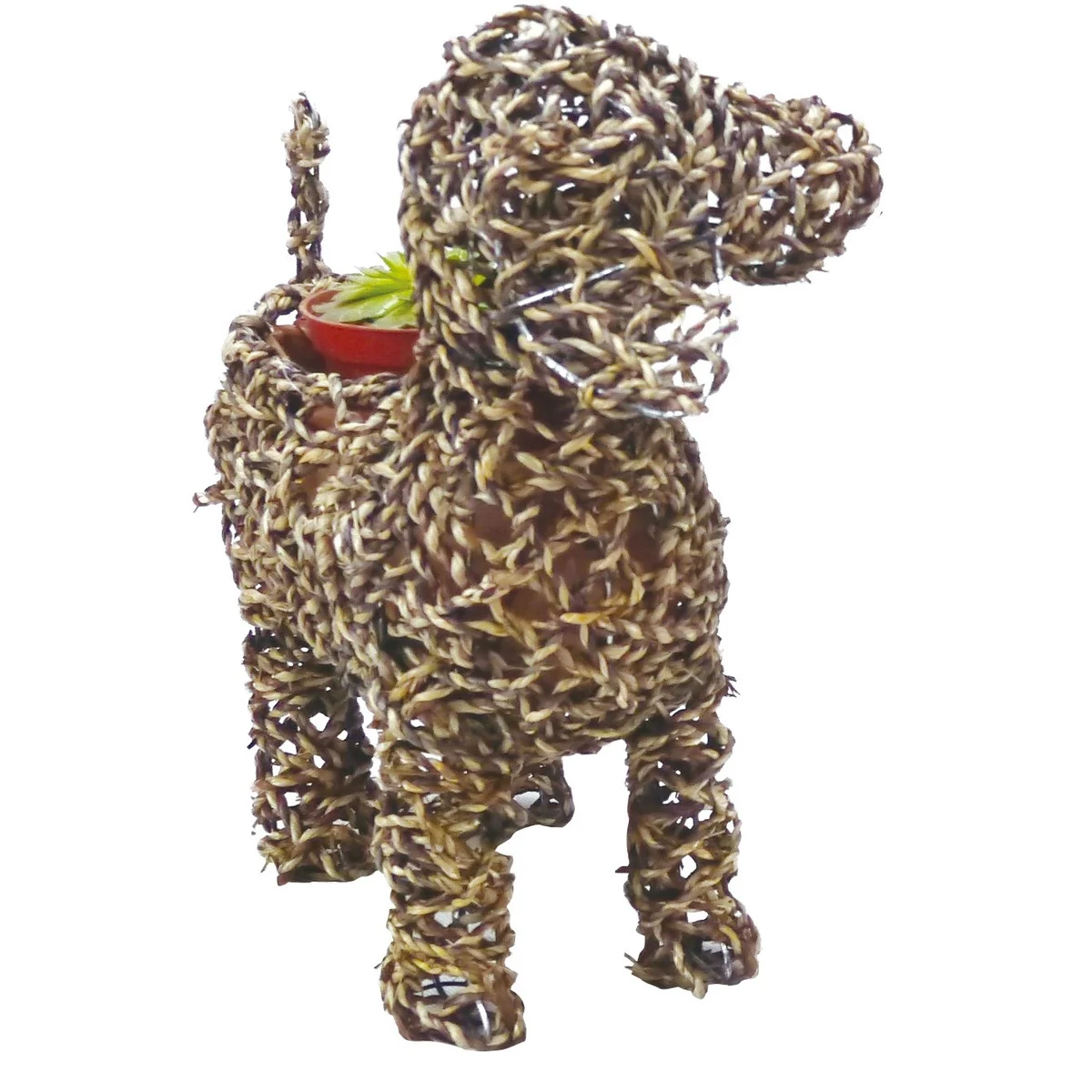 Gardener Select Dog Rattan Rope Topiary - Image 3