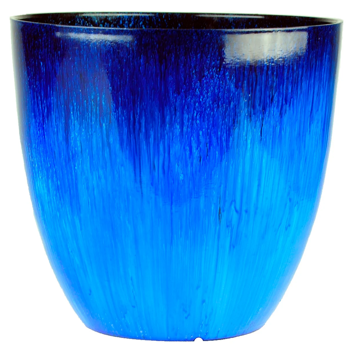 Gardener Select Egg Planter Blue Flower Planter - Image 2