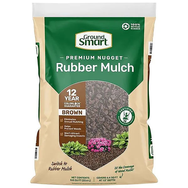 GroundSmart .8CF Nugget Mulch Mocha Brown