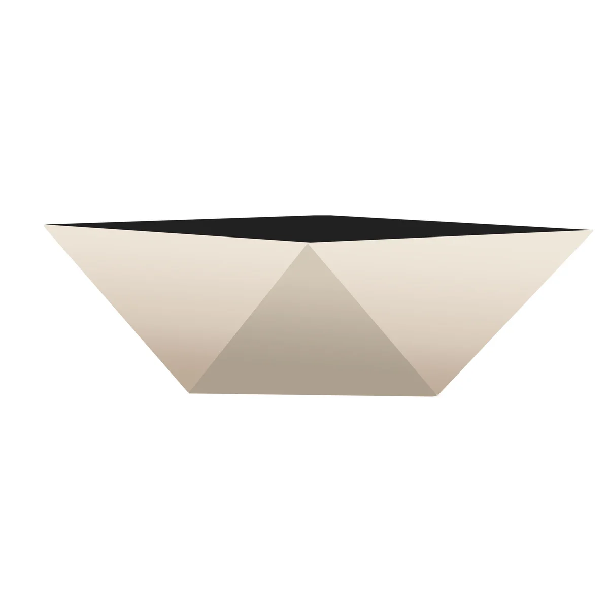 HC Deco Faceted Bowl Vanilla Bisque - Image 2