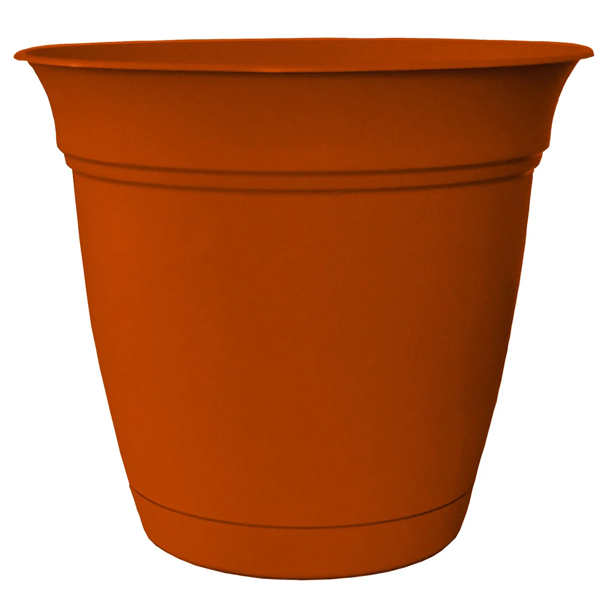 HC Eclipse Planter with Saucer Clay Akro Mils - Image 7