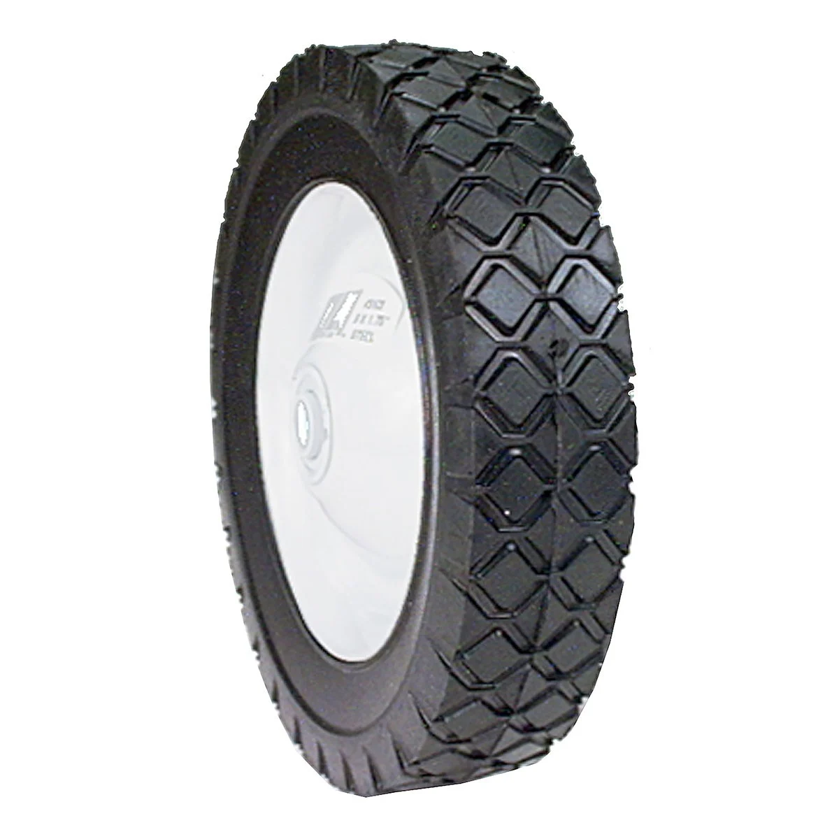 Maxpower x 1.Offset Steel Lawn Mower Wheel with Diamond Tread - Image 2