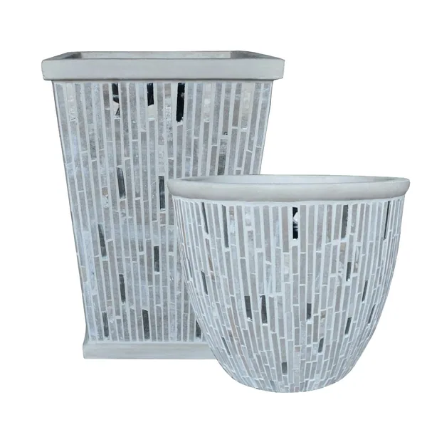 MCarr 24pc Cana Planter Mosaic Cement