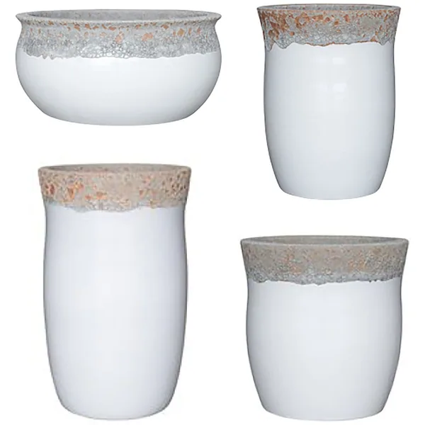 MCarr 26pc Volcanic Mix Planter Pallet Assortment White