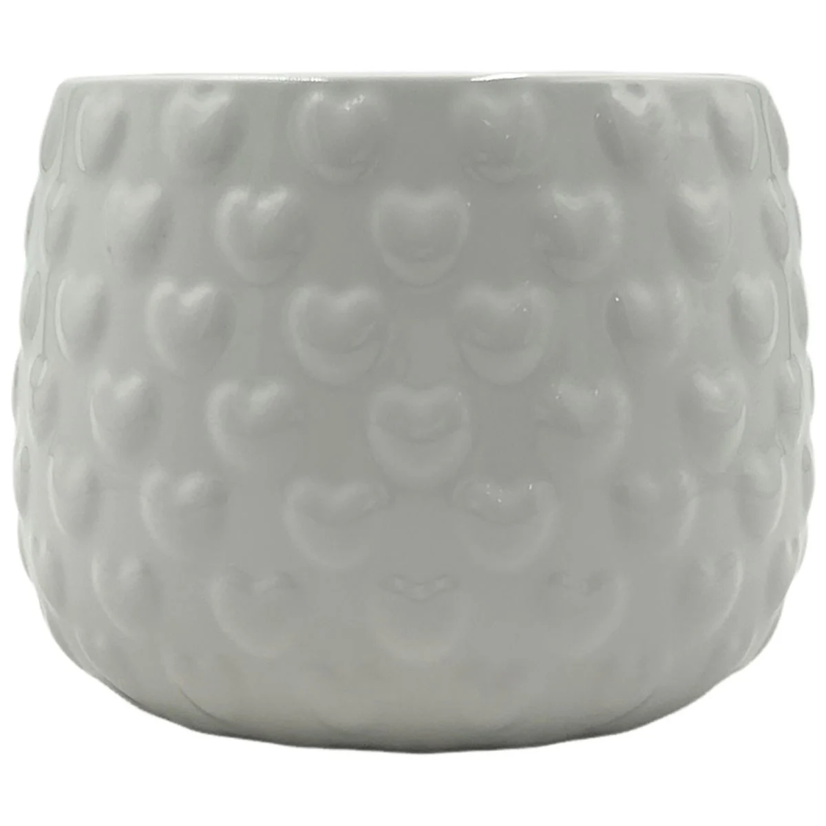 MCarr 5.x5.x4.Ceramic Pot with Glossy Glaze Finish White - Image 2