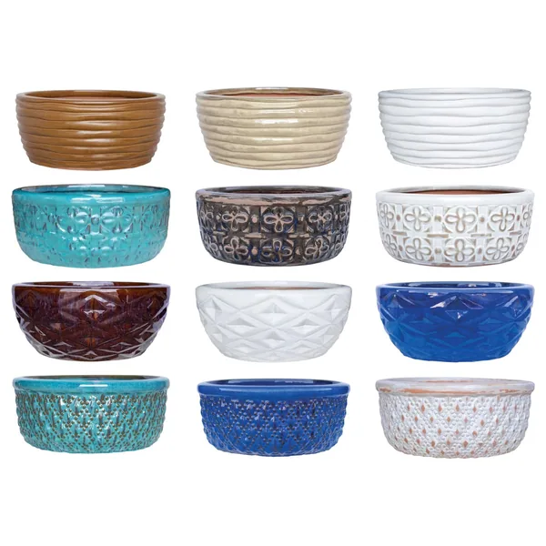 MCarr Low Bowl Planter Pallet Mixed Colors