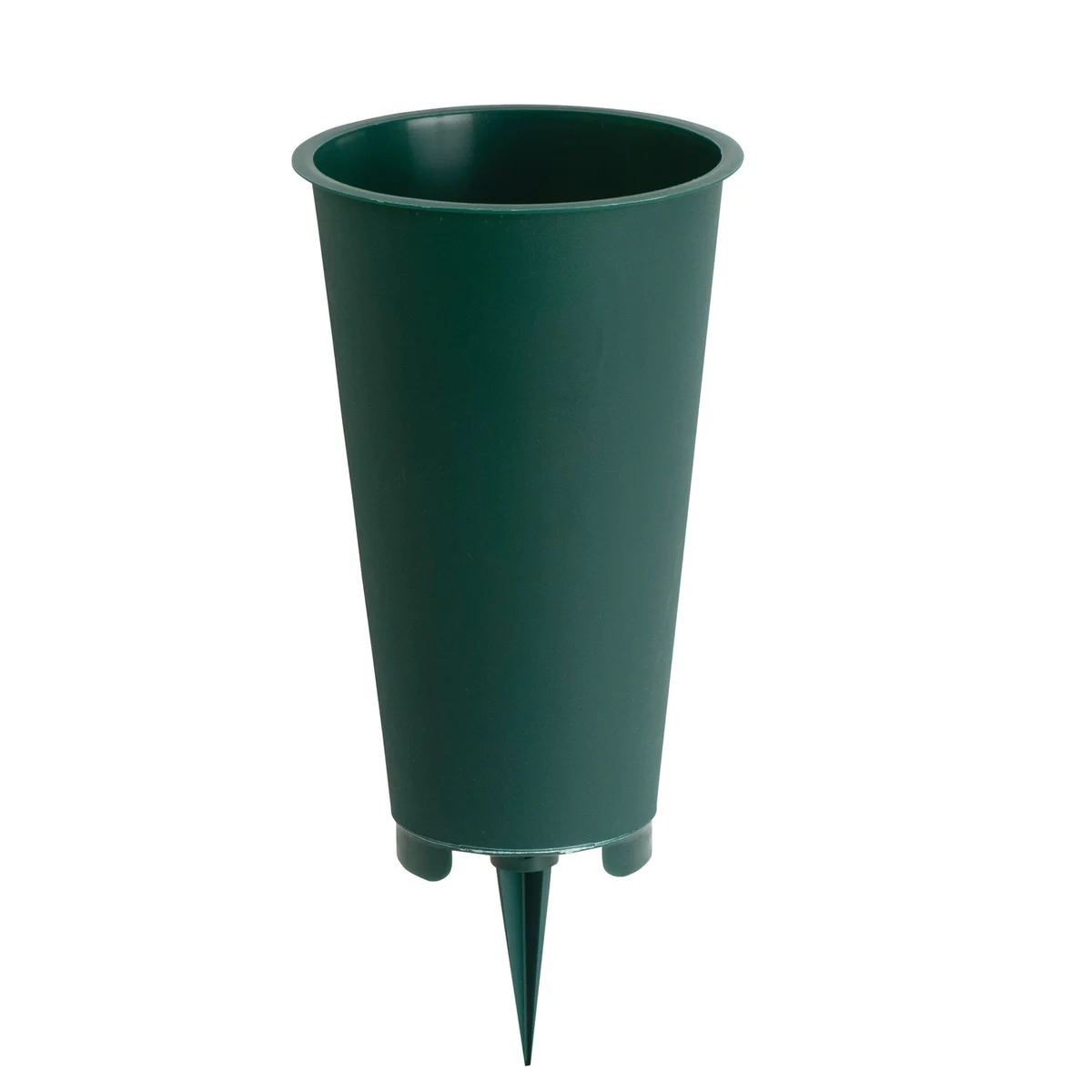 Memorial Vase Green Flat Bottom - Image 2