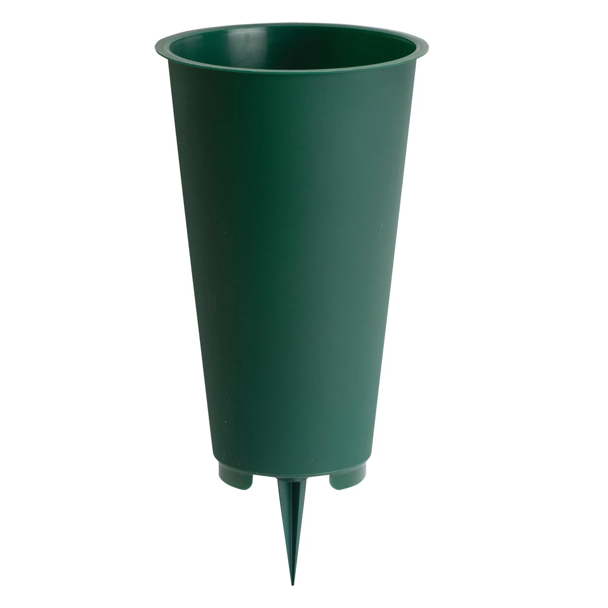 Memorial Vase Green Flat Bottom - Image 3