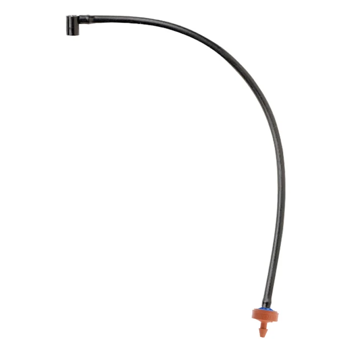 Netafim Dripper Assembly w/ Black Tubing & Blue/Orange Dripper 10.6GPH 48in (25p