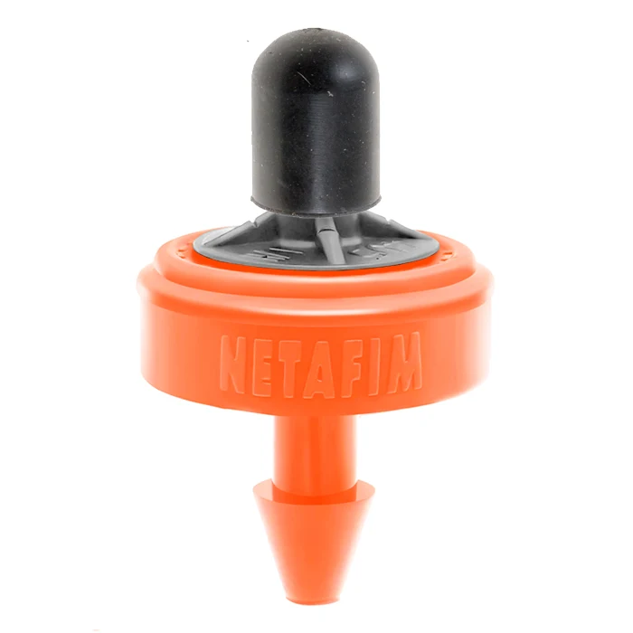 Netafim Pressure Compensating On Line Bubbler w/ LCNL 6.6GPH Orange (