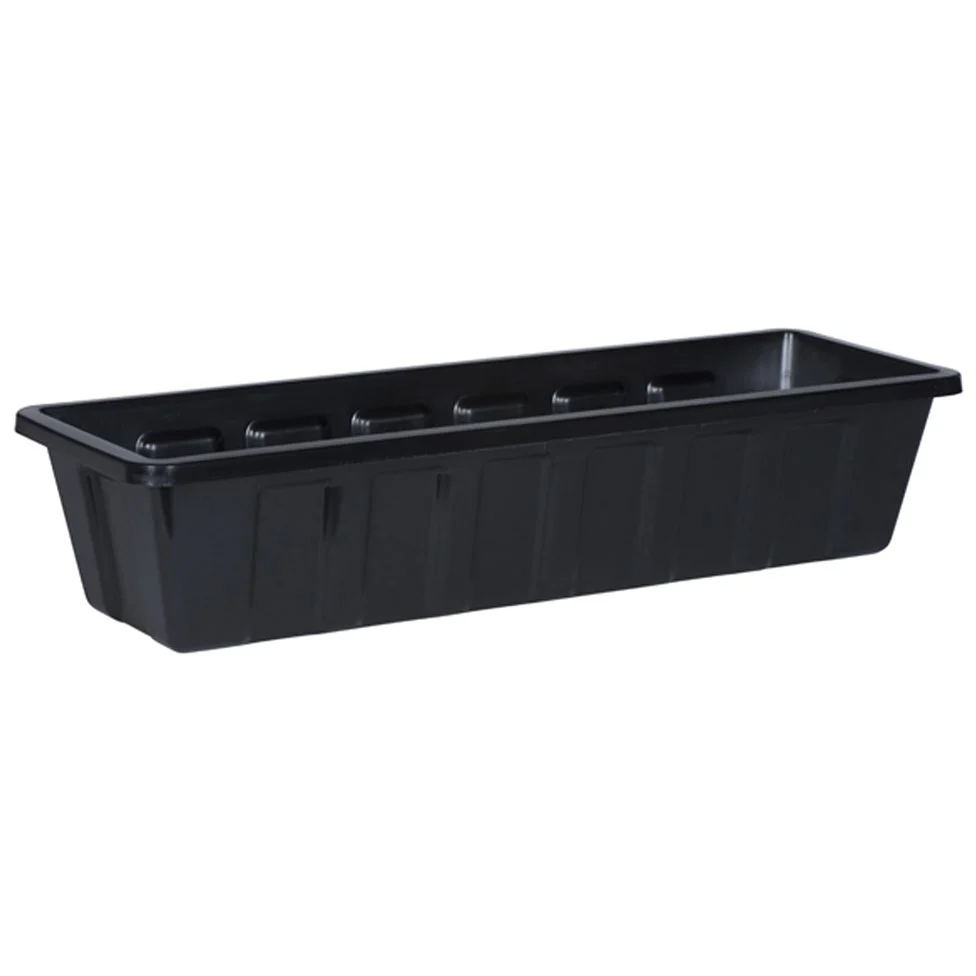 Novelty Polypro Flower Box Planter Black - Image 3