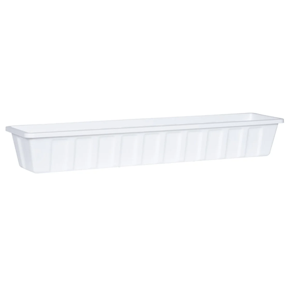 Novelty Polypro Flower Box Planter White - Image 4