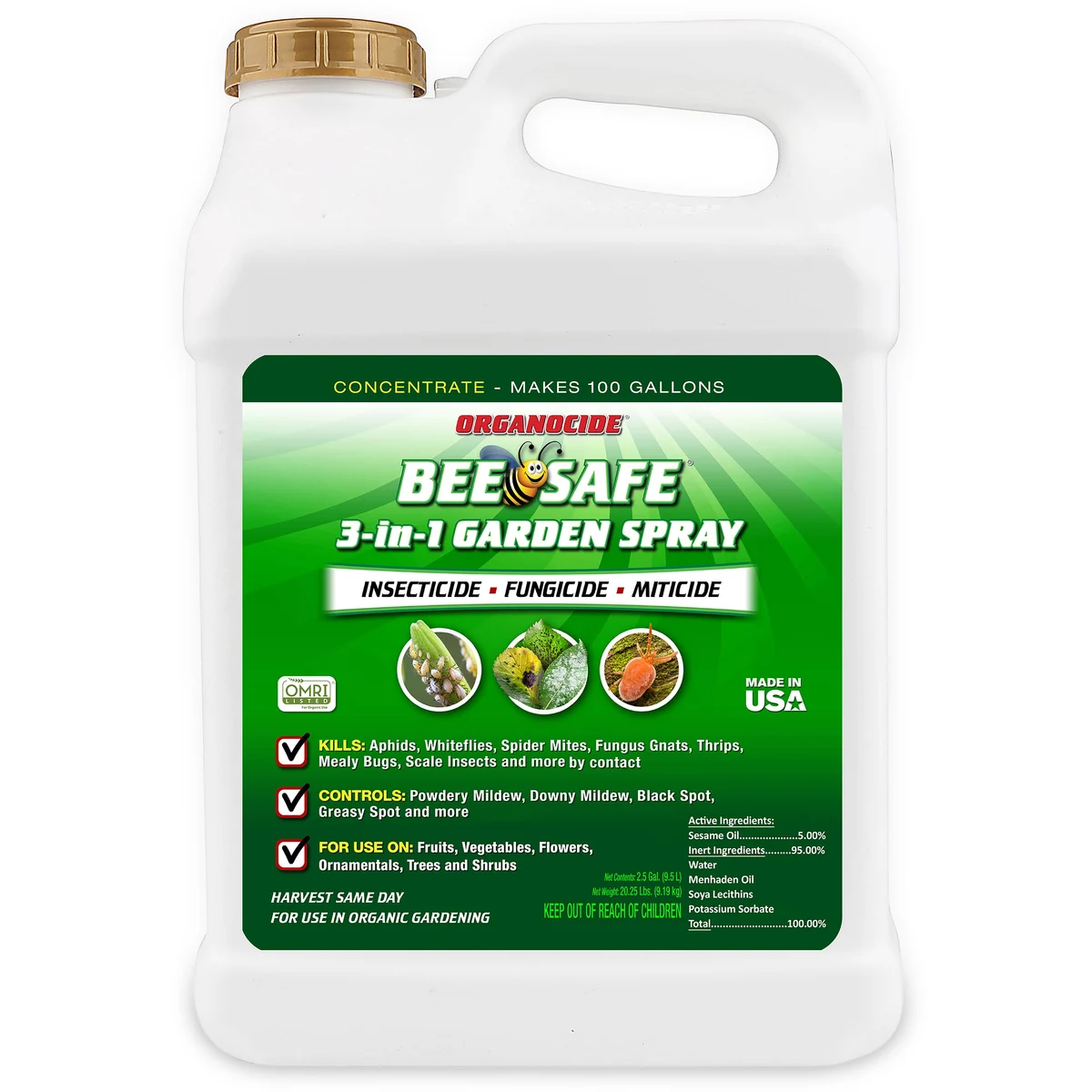 Organocide Bee Safe 3-in-1 Garden Spray Concentrate - Image 3