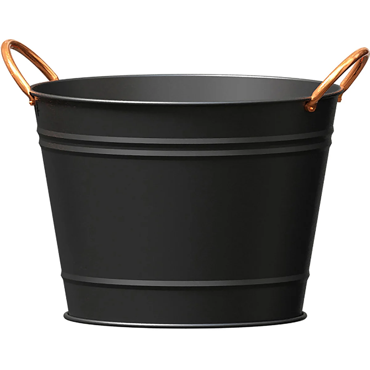 Panacea Washtub Matte Black with Copper Handles - Image 3